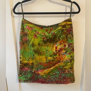 Muse Size 6 Beaded Colorful Mini Skirt